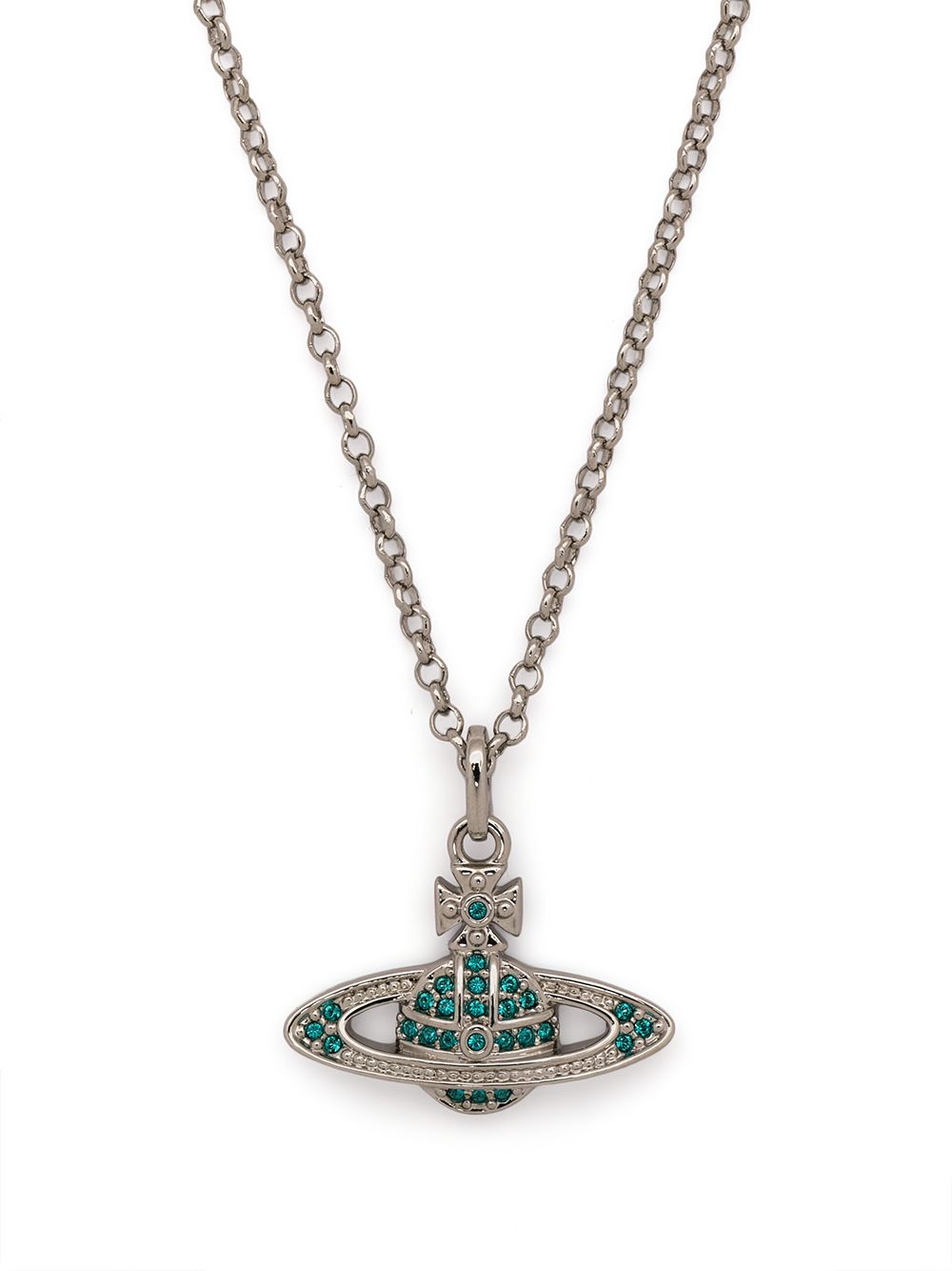 mini bas relief pendant woman platinum - VIVIENNE WESTWOOD - d — 2